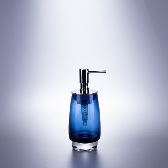 Blue Glass Bath Set