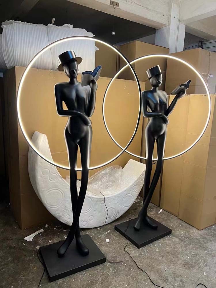 Figure & Ring Floor Lamp
