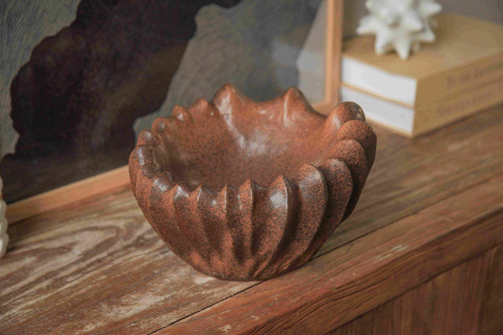 Terracotta Lotus Bowl
