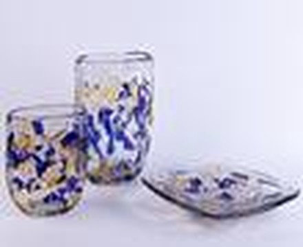 Blue & Clear Vase