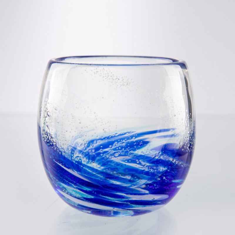 Hand-Blown Swirl Tumbler