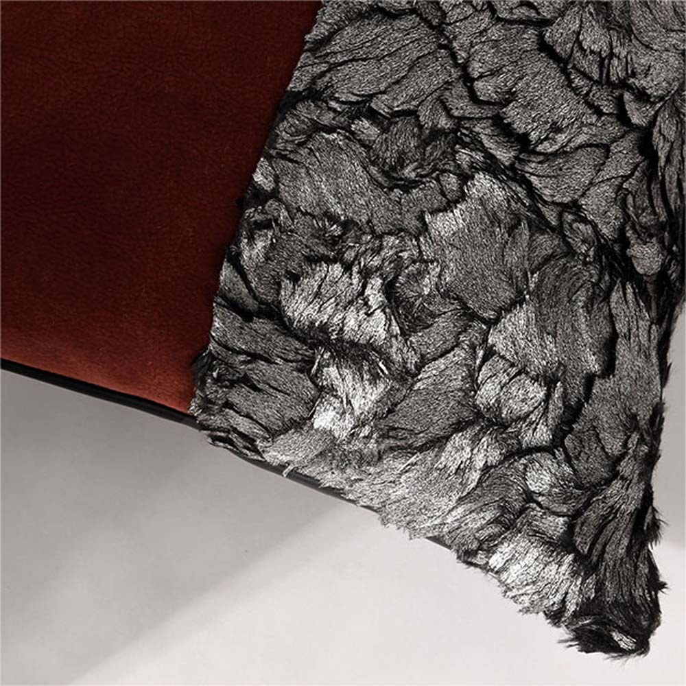 Burgundy Sequin Lumbar Cushion