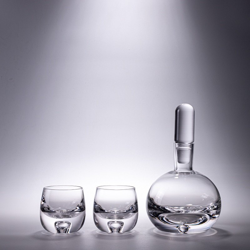 Round Glass Decanter Set