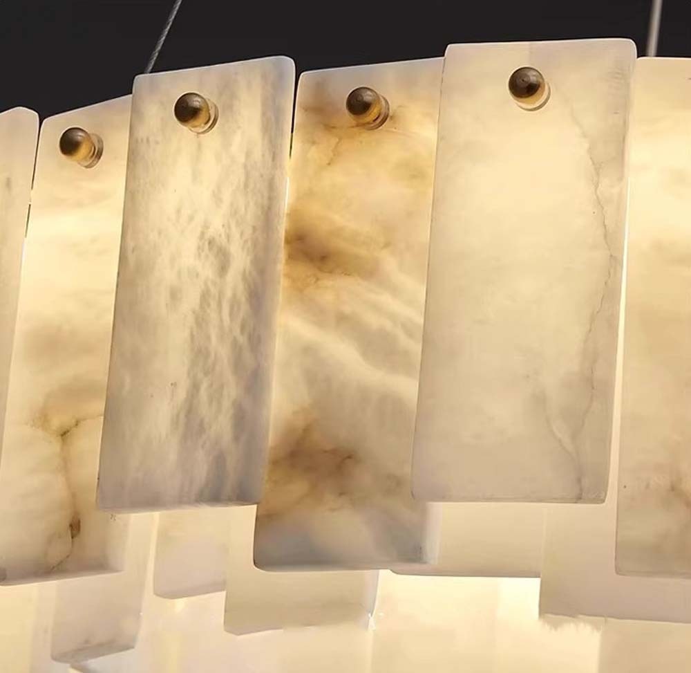 Alabaster Ring Chandelier