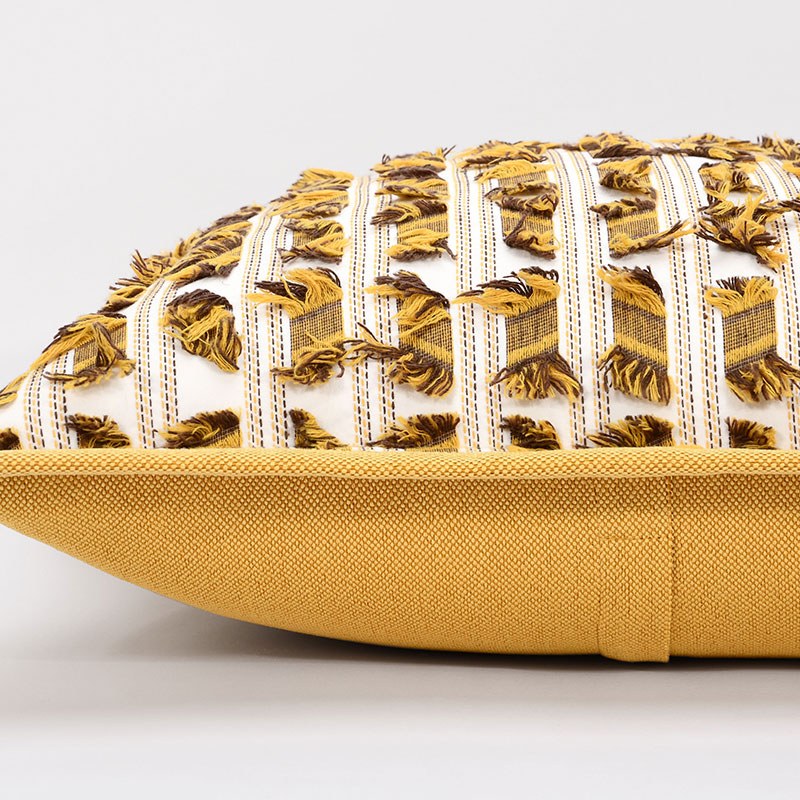 Mustard Tweed Cushion