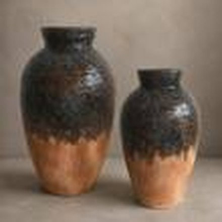 Black & Terracotta Vase (Large)