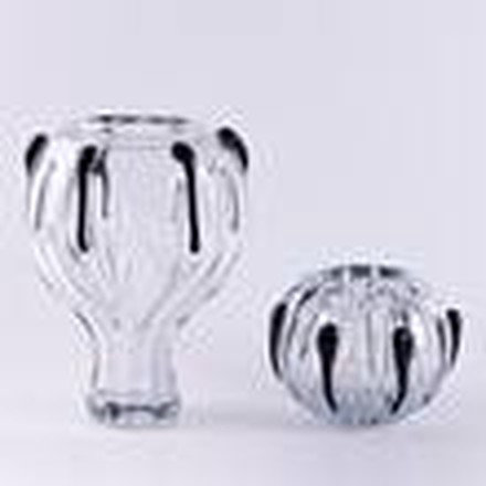 Black & Clear Vase