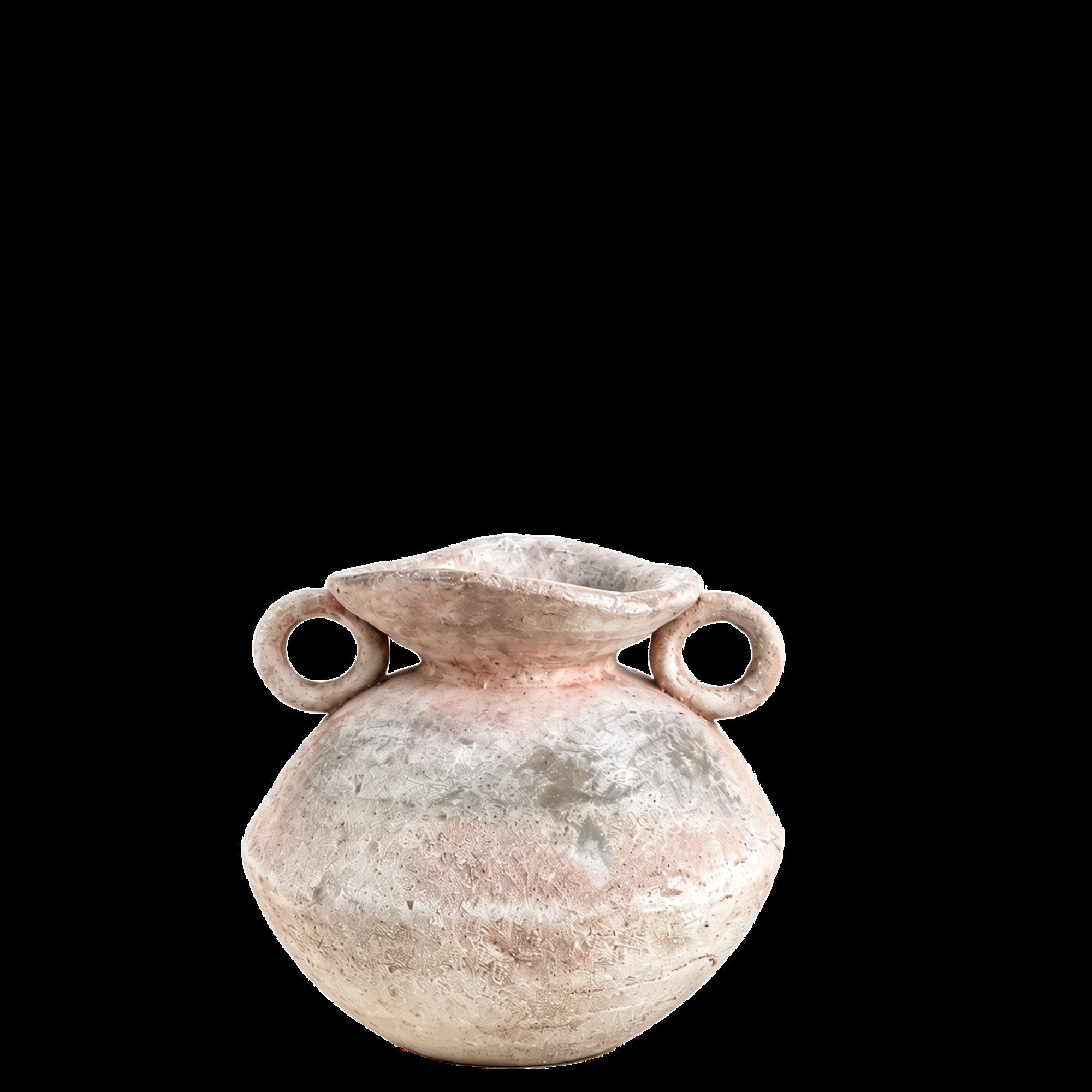Small Weathered Ringed Vase