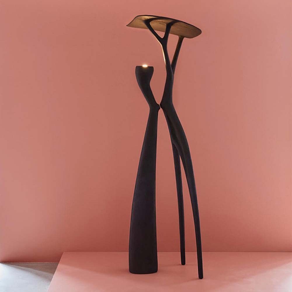Black Sculptural Floor Lamp