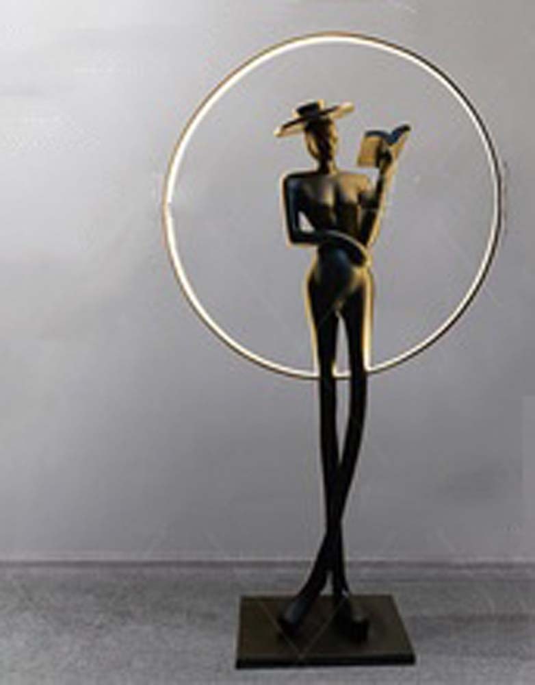 Figure & Ring Floor Lamp