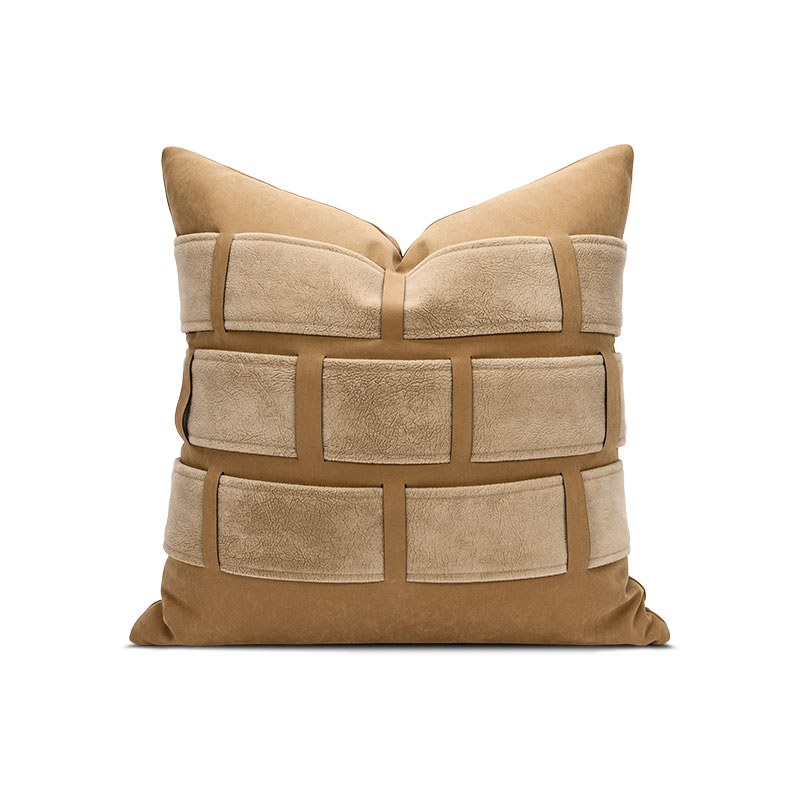 Tan Brick Cushion