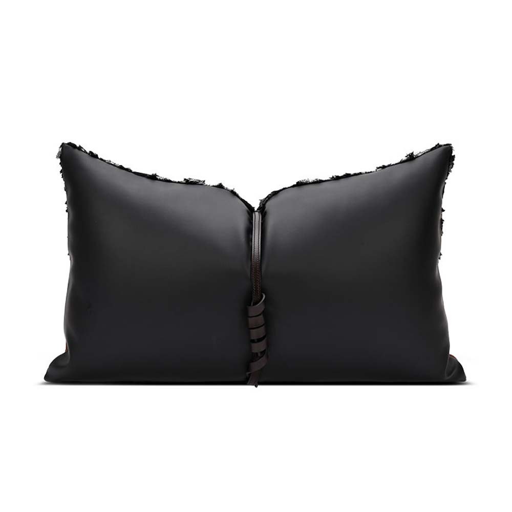 Burgundy Sequin Lumbar Cushion