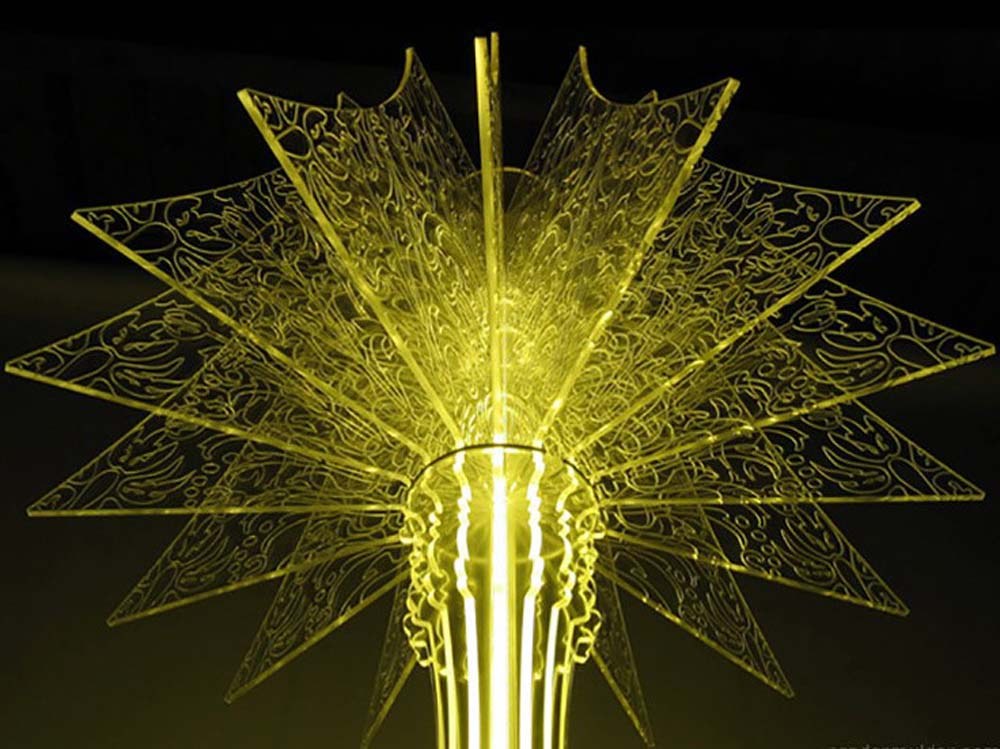 Acrylic Shade Floor Lamp