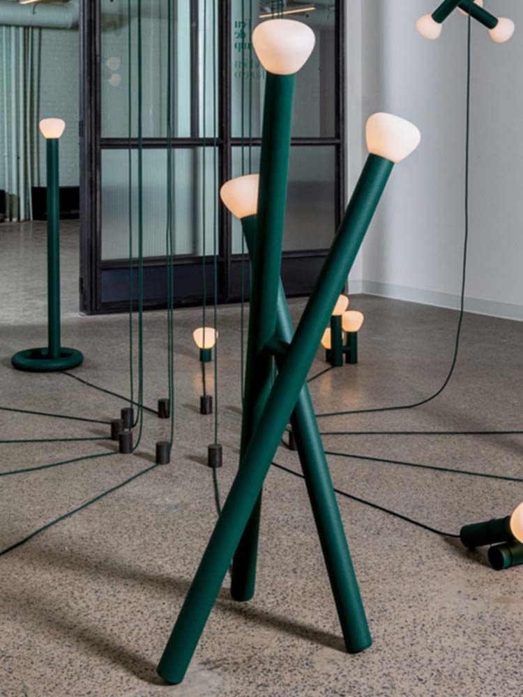 Green Stick Floor Lamp