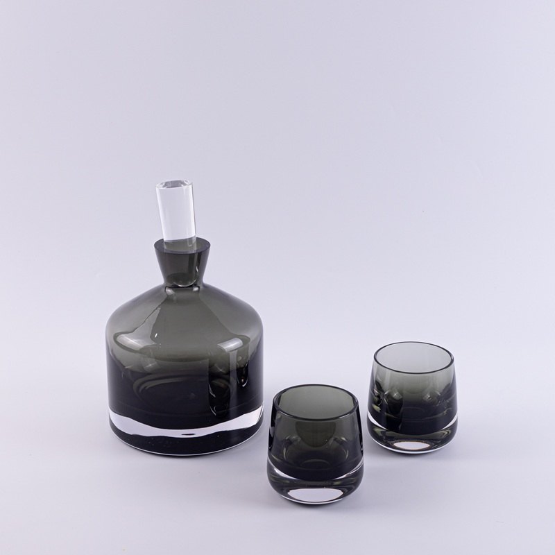 Smoke Grey Decanter Set