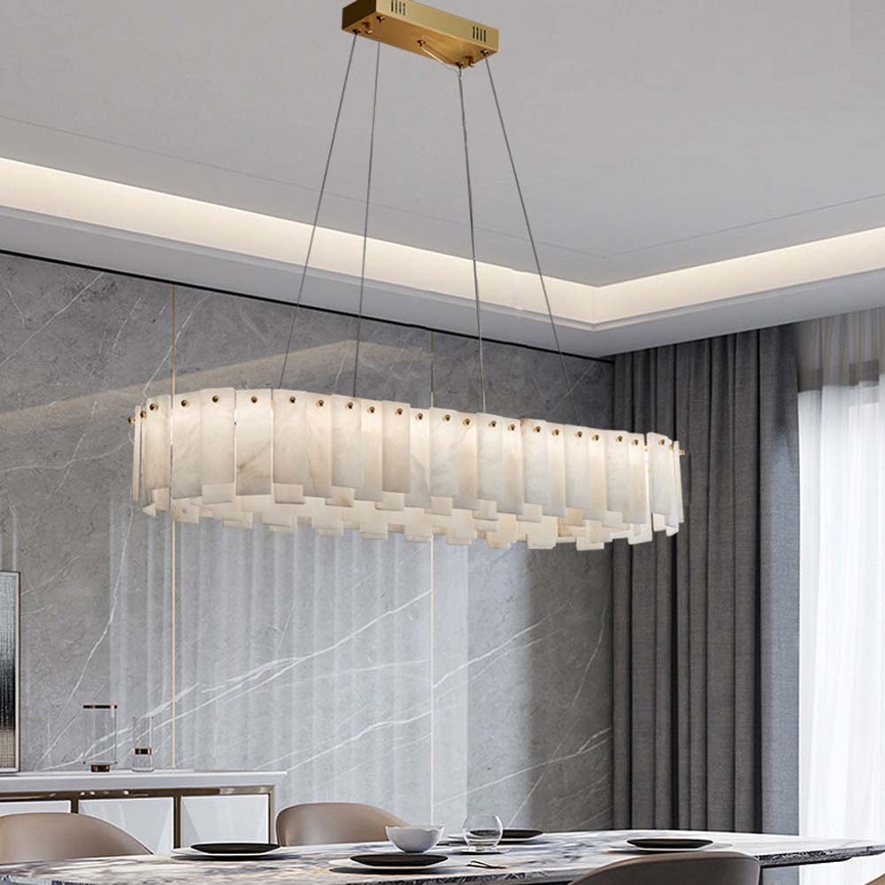 Alabaster Linear Chandelier