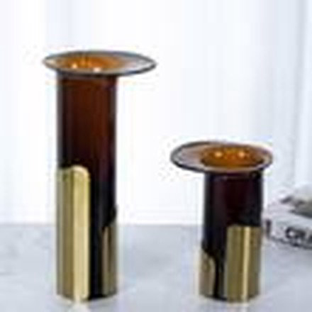 Brown & Gold Vase (Large)
