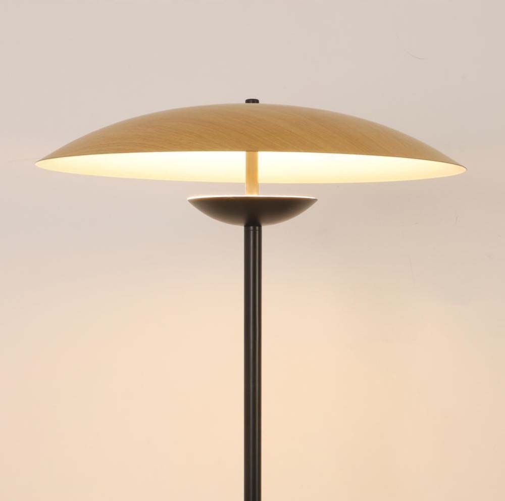 Wood Mushroom Floor Lamp