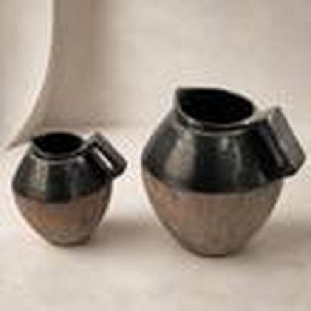 Black & Terracotta Vase (Large)