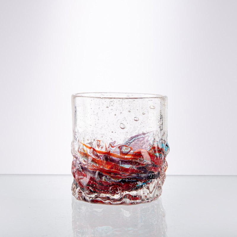 Hand-Blown Swirl Tumbler
