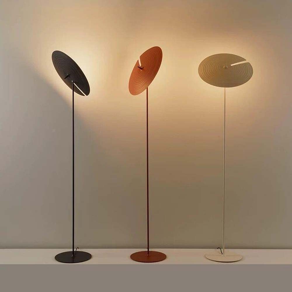 Black Disc Floor Lamp