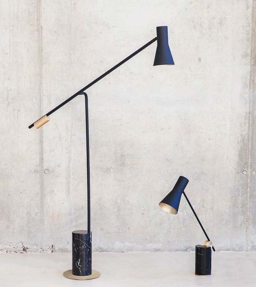Black Cone Floor Lamp