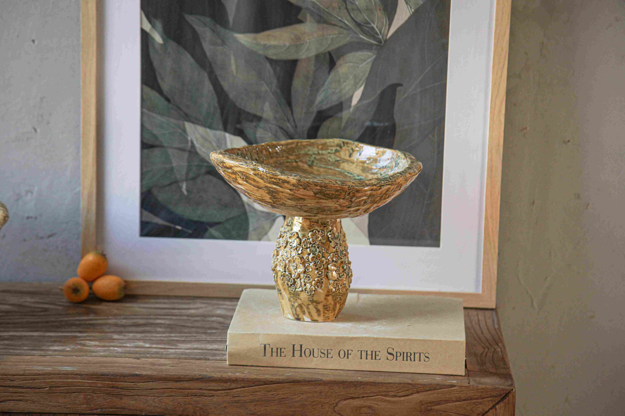 Dimpled Silver Textured Vase