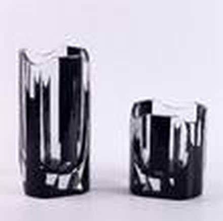 Black & Clear Vase (Large)