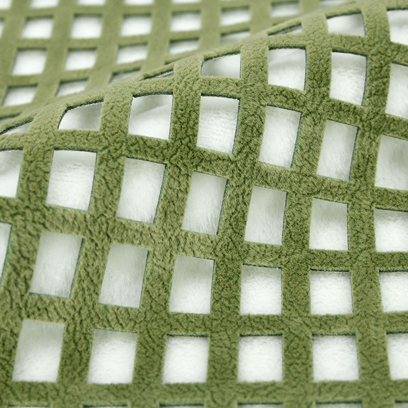 Green Grid Cushion