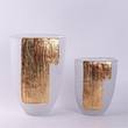 White & Gold Vase (Large)