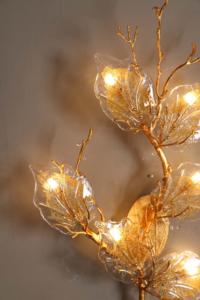 Gold Blossom Wall Sconce