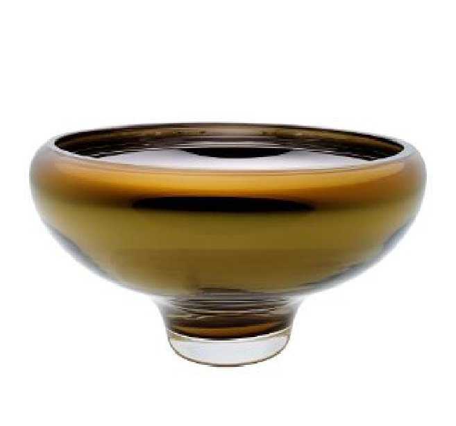 Gold Lustre Footed Bowl