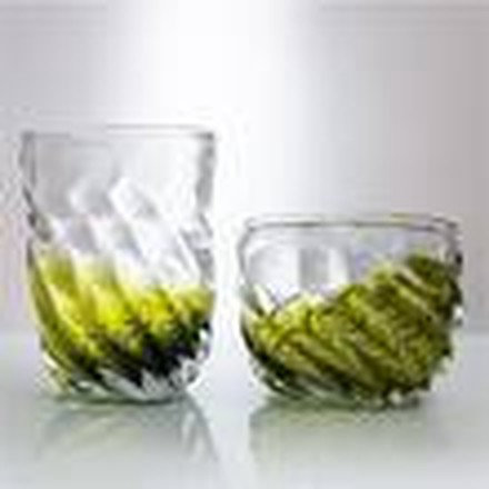 Clear & Green Vase (Large)