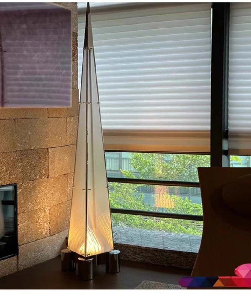 Pyramid Paper Floor Lamp