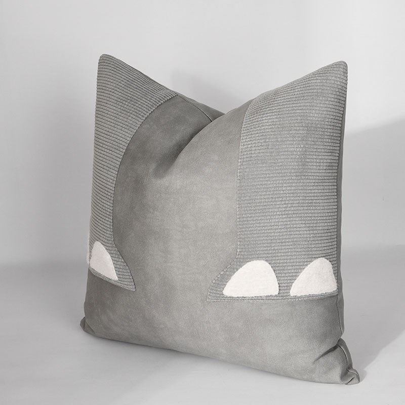 Grey Cat Ears Cushion