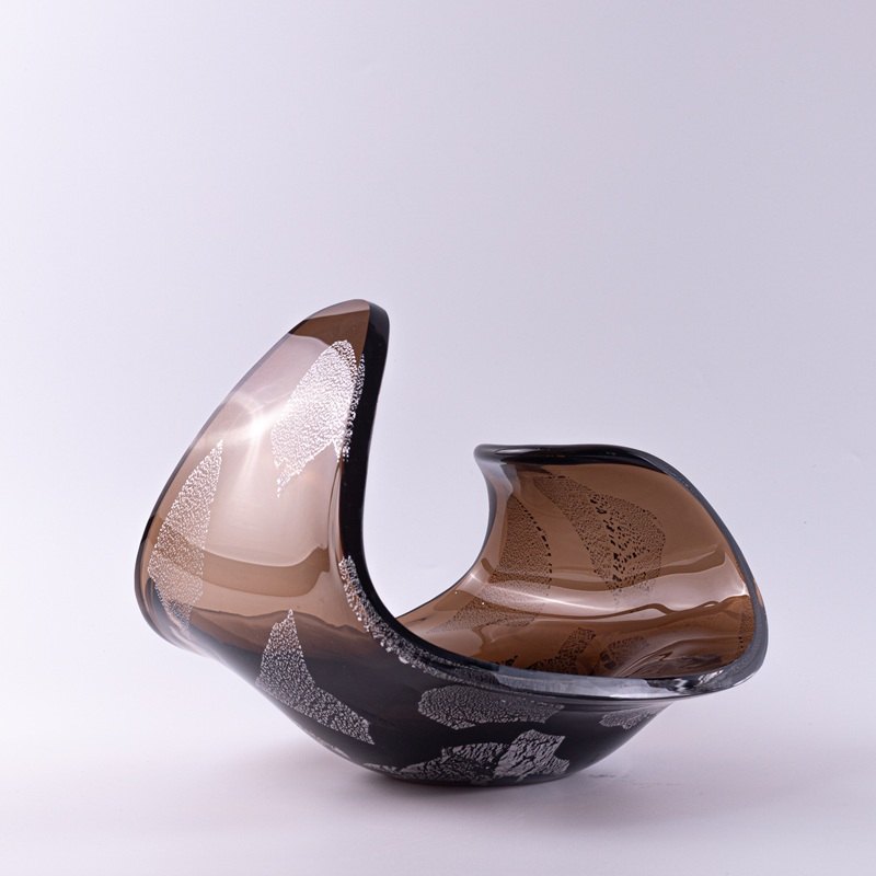 Smoked Brown Swan Bowl
