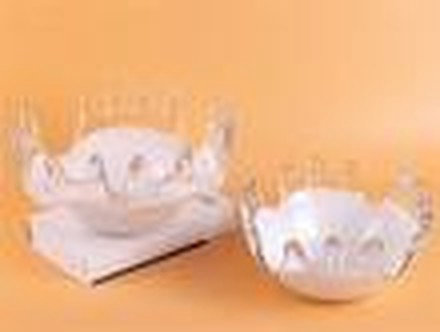 White & Clear Bowl