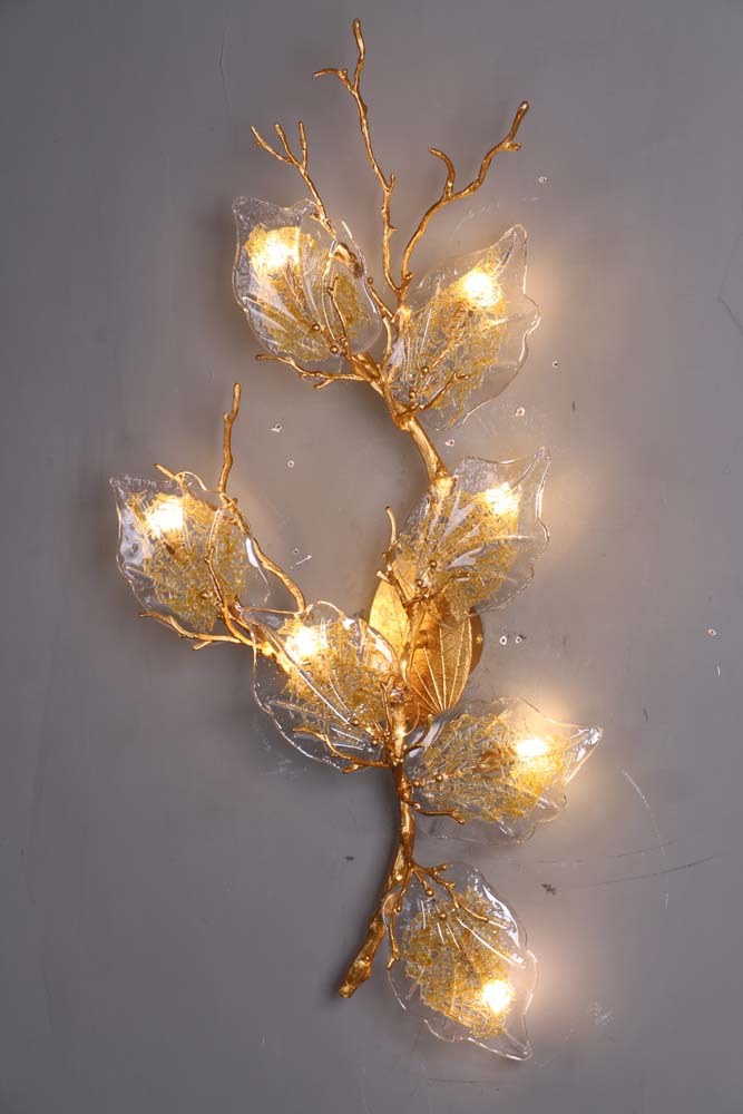 Gold Blossom Wall Sconce