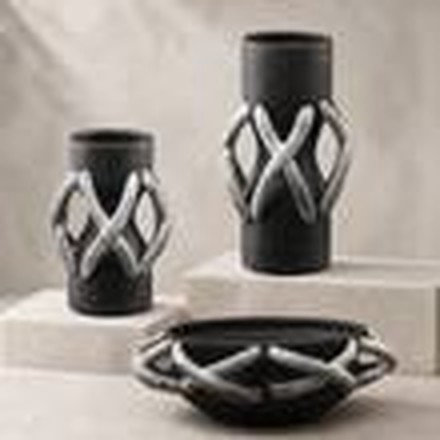 Black & Grey Vase (Large)