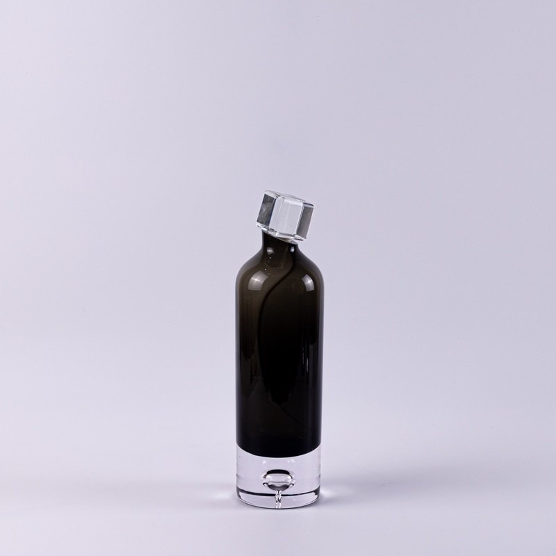 Black Glass Bottle Set