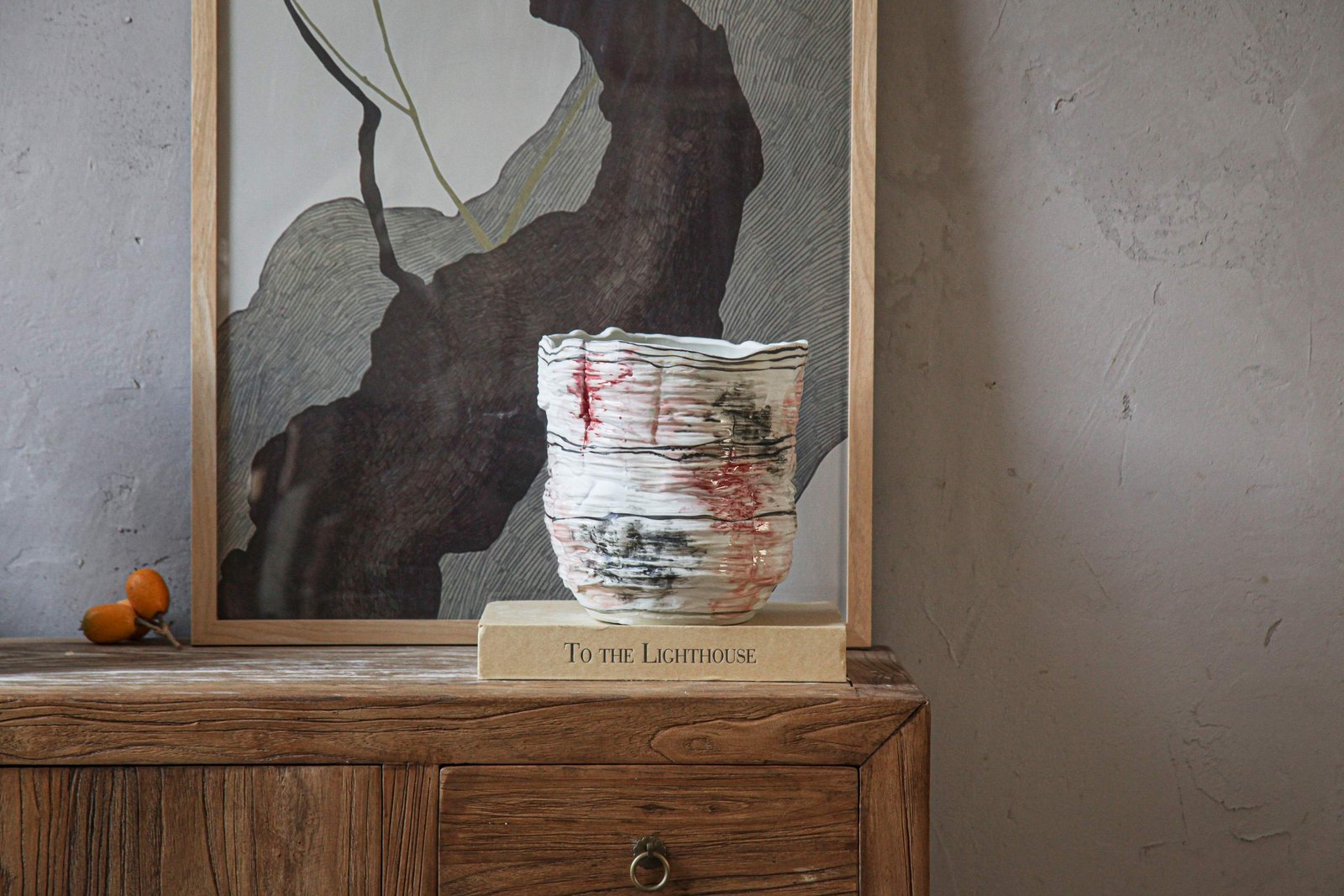 Hand-Painted Ceramic Vase
