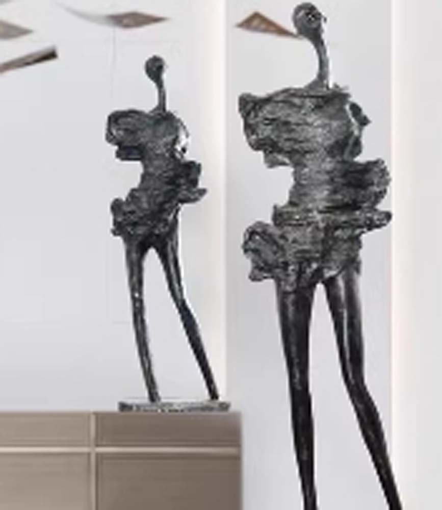 Bronze Figure Sculpture Lamp