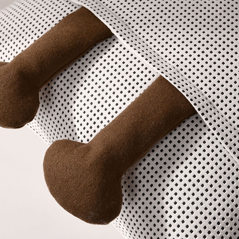 Legged Houndstooth Cushion