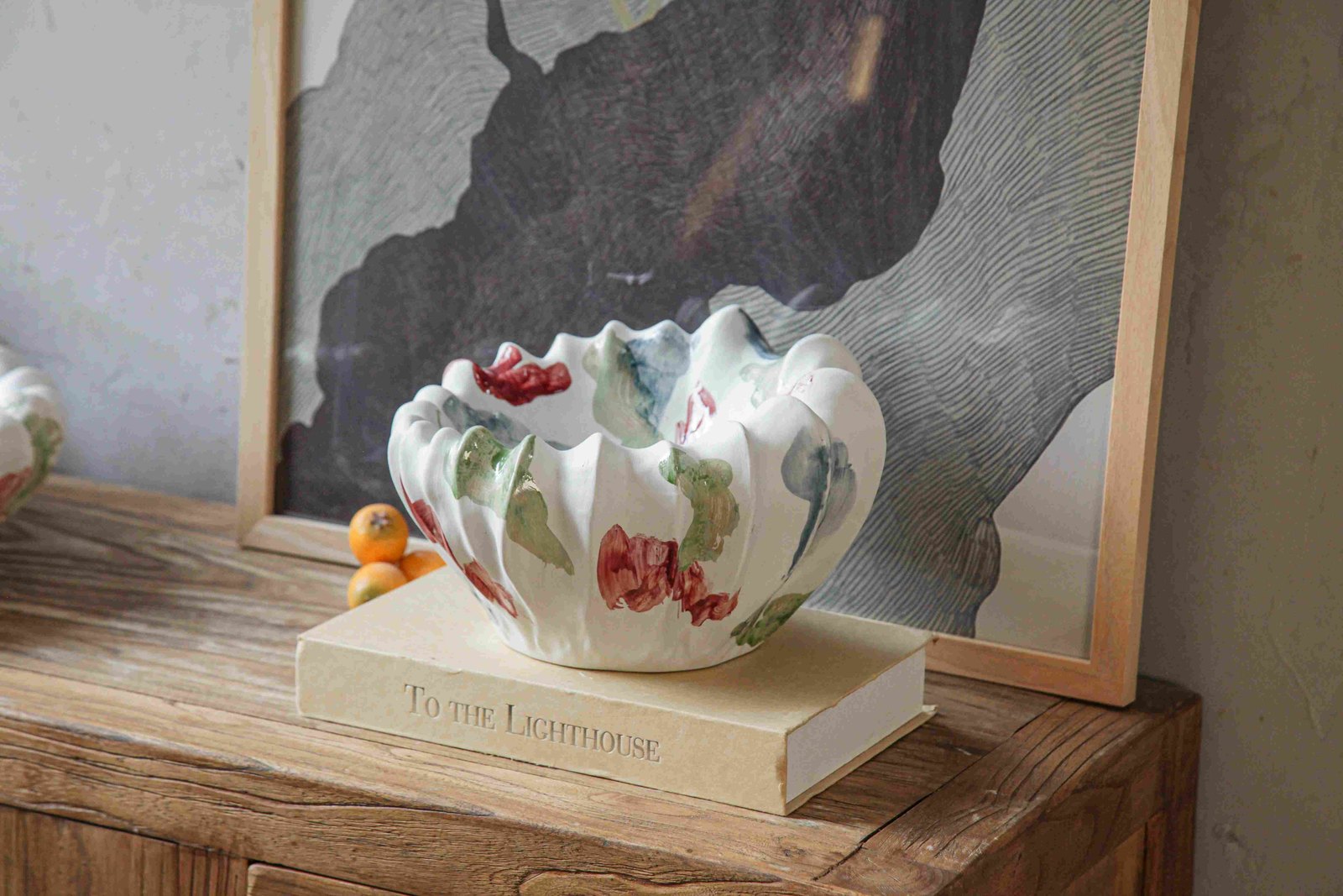 Hand-Painted Ceramic Vase
