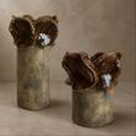 Dark Brown Vase (Small)