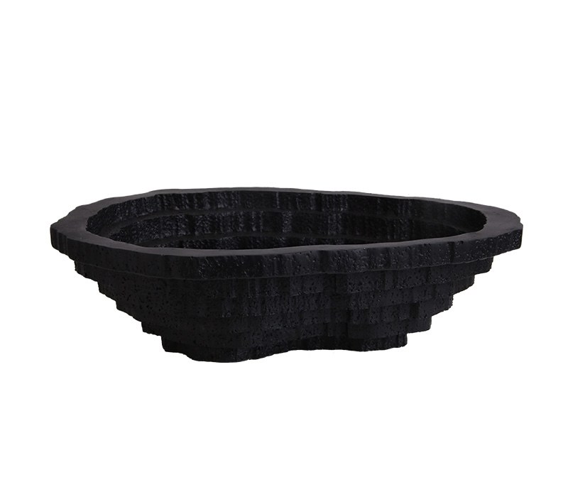 Black Textured Bowl