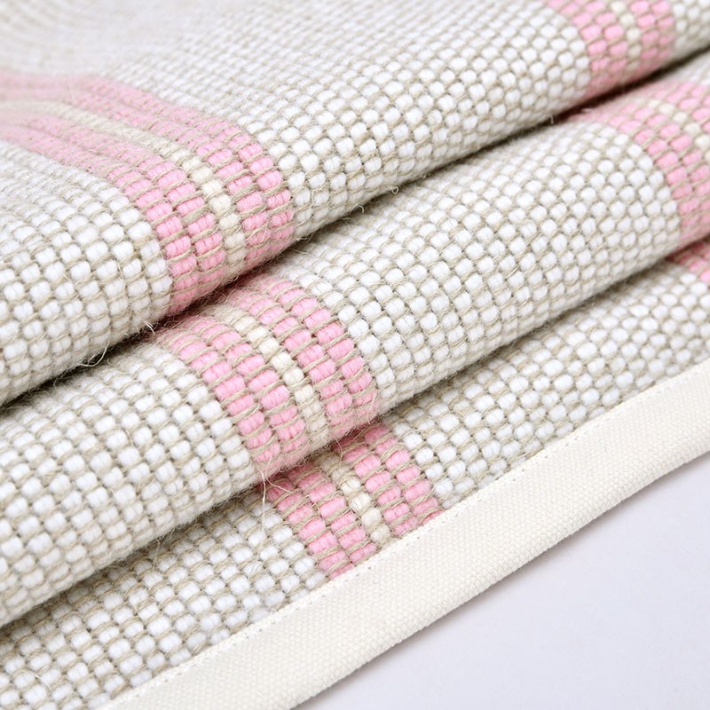 Pink Stripe Lumbar Cushion