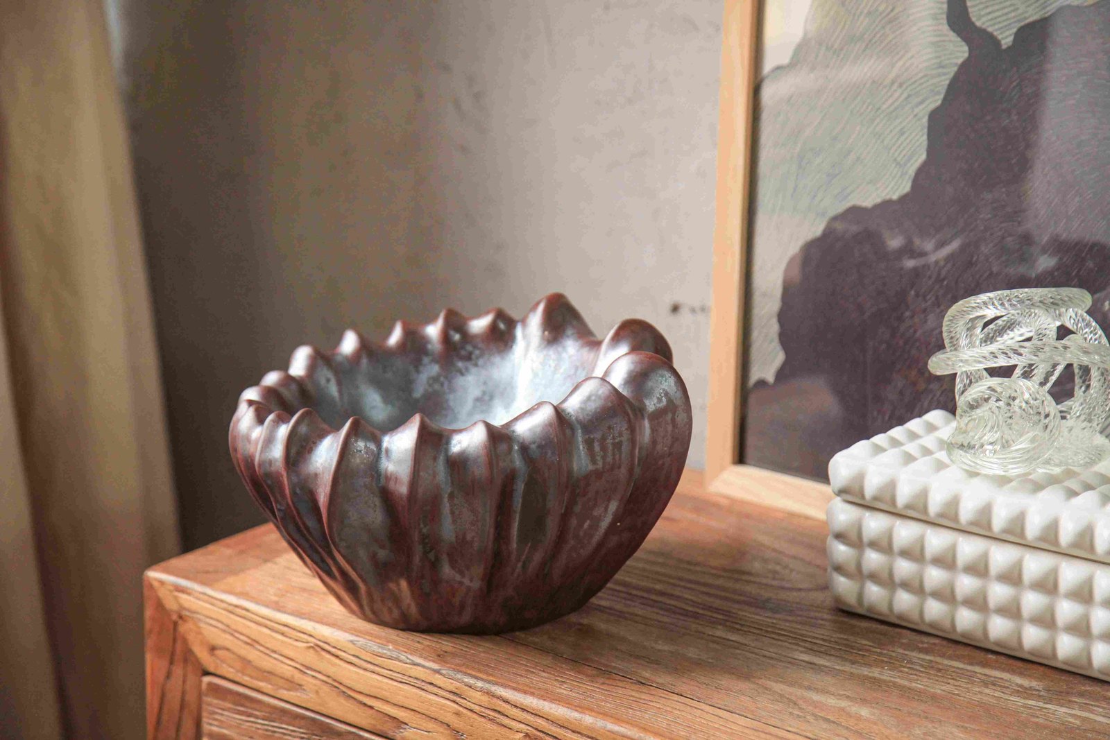 Bronze Lotus Bowl