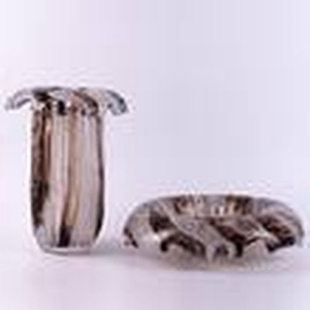Brown & White Vase