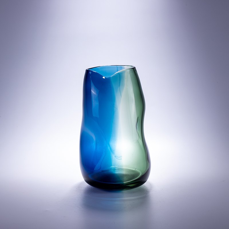 Ocean Blue Organic Vase